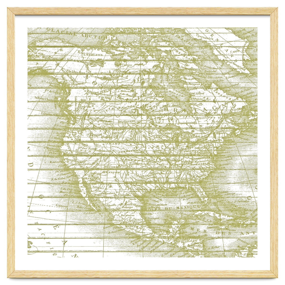 Vintage America`s Map