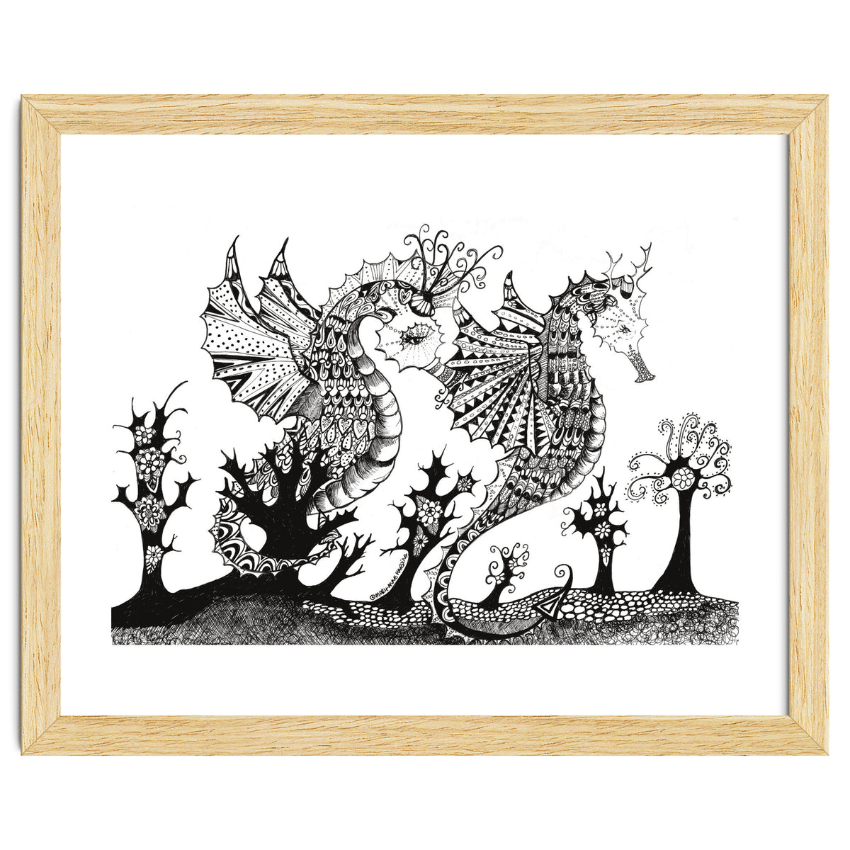 Seahorse Dragons Mystical Home