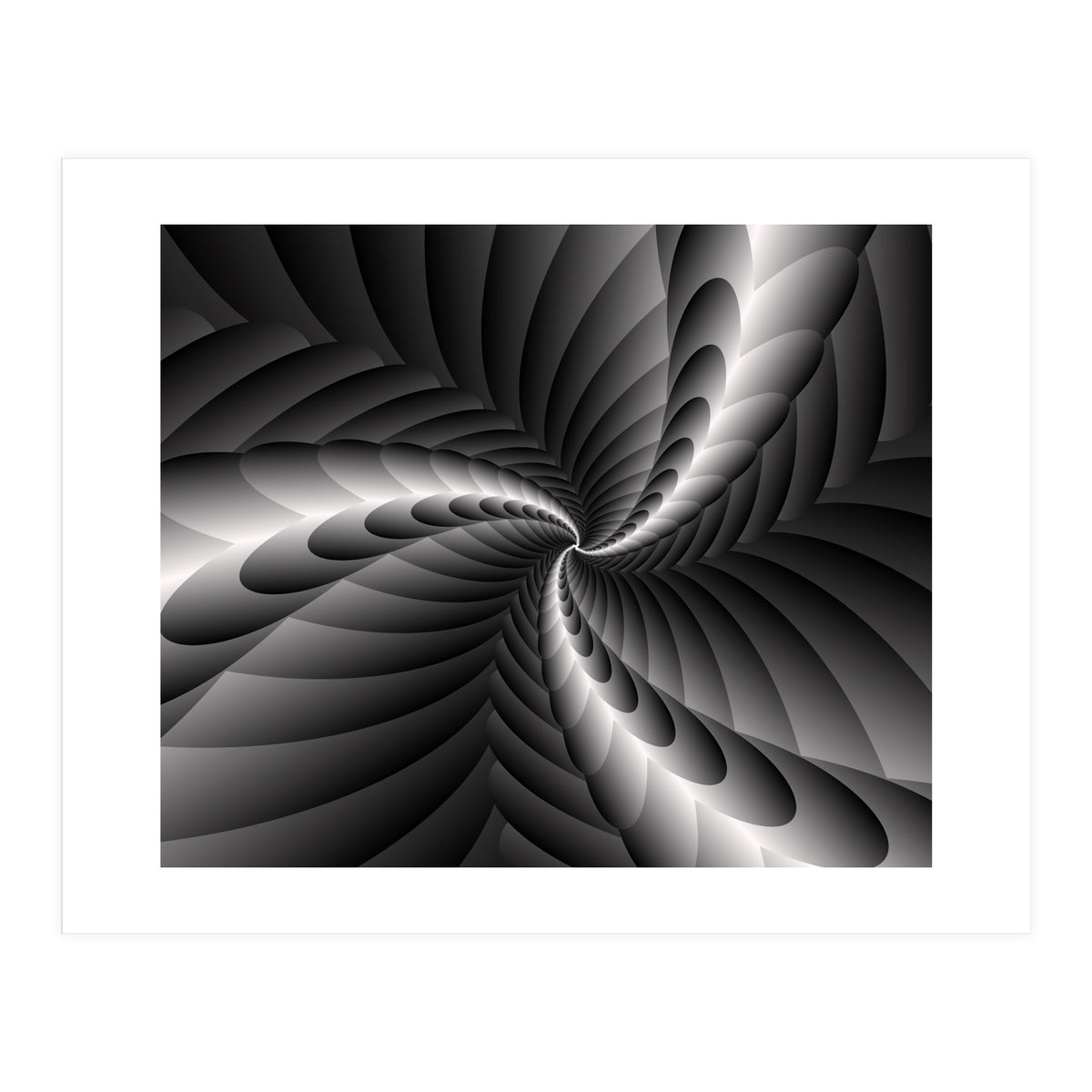 Black & White Fractal (Print Only)