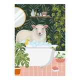 Sheep in Botanical Bathroom (Print Only) thumbnail