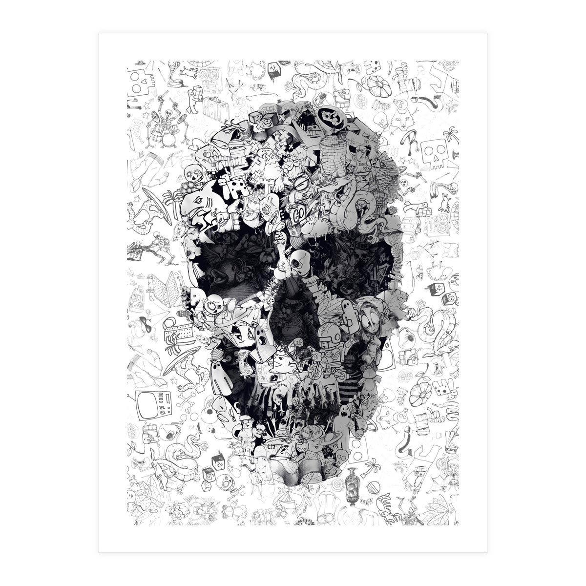 Doodle Skull (Print Only)