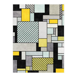 Random Concrete Pattern - Yellow, Blue, Grey (Print Only) thumbnail