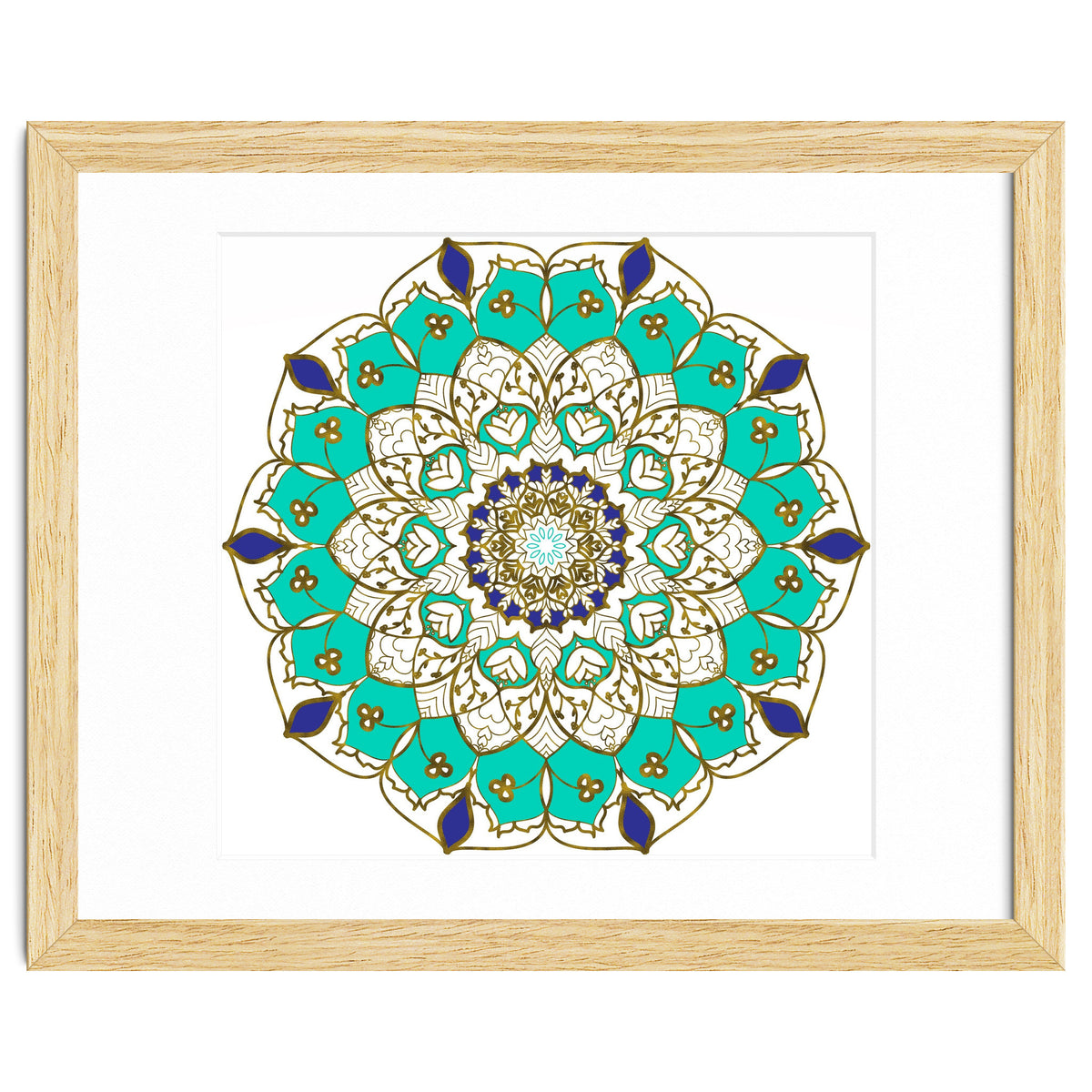 Blue and Gold Mandala