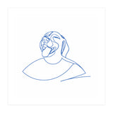 One Line Art Female Dog  (Print Only) thumbnail