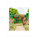 Gated Garden, Nature Landscape Painting (Print Only) thumbnail