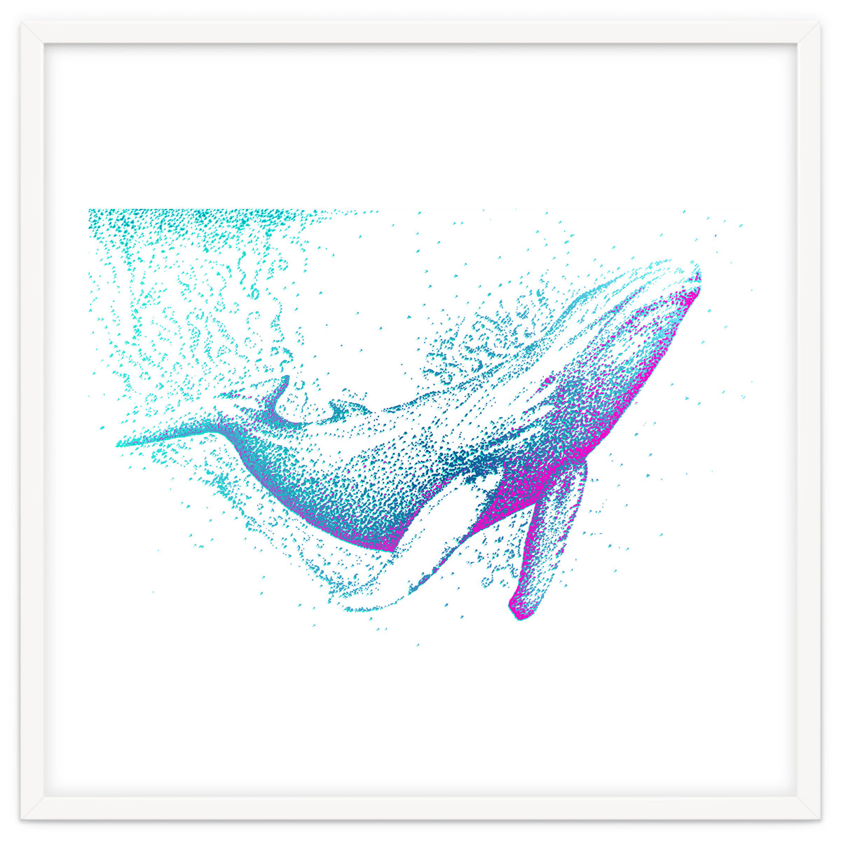 Diving Blue Whale