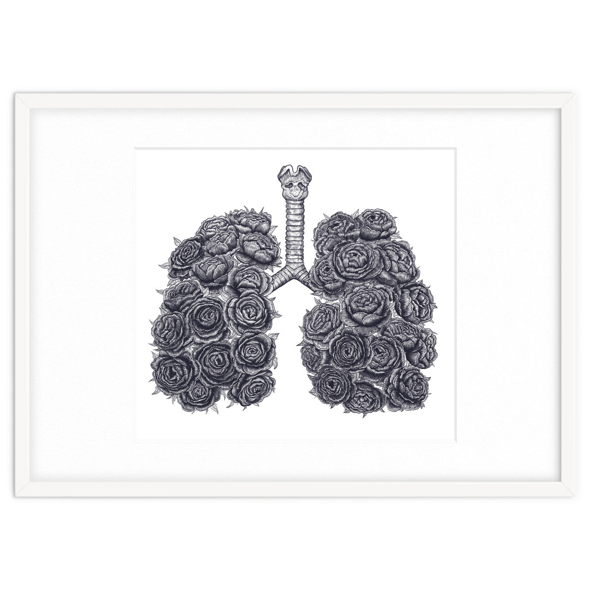 Lungs With Peonies