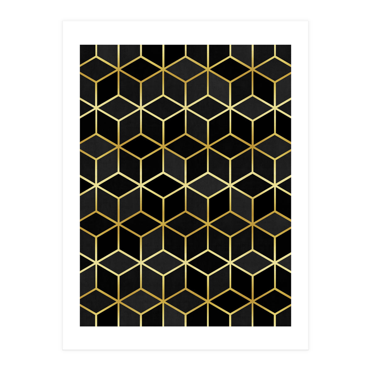 Colorful and golden pattern IV (Print Only)