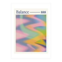 Angel Numbers \\ 888 Balance \\ Color Aura (Print Only)
