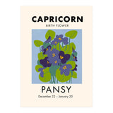 Capricorn Birth Flower Pansy (Print Only) thumbnail