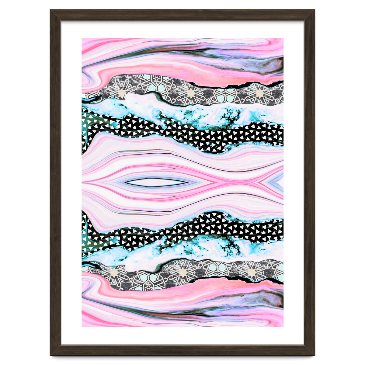 Abstract shapes of marble and patterns