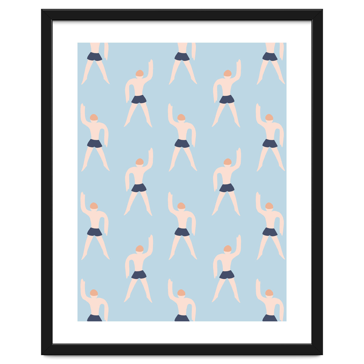 Swimming Boy Pattern