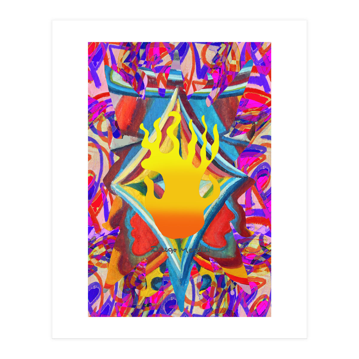 Fuego Y Graffiti 30 (Print Only)