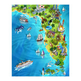 Florida Illustrated Map (Print Only) thumbnail