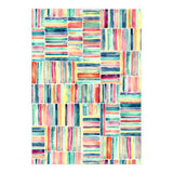 Retro Beach Chair Pastel Watercolor Stripes (Print Only) thumbnail