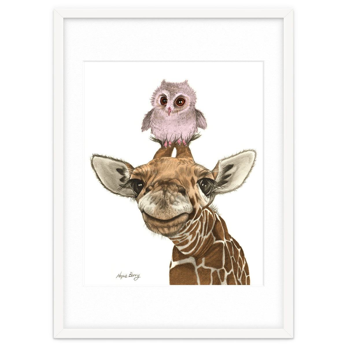 Giraffe and Owl