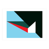 Geometric Shapes No. 45 - red, blue, green & black (Print Only) thumbnail