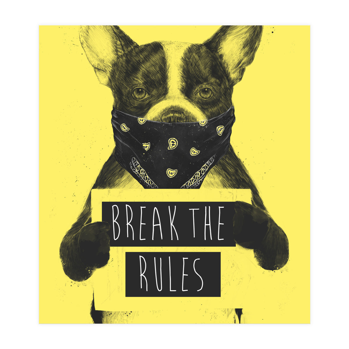 Rebel Dog Yellow (Print Only)