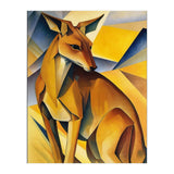 Kangaroo Abstract Oil Painting (Print Only) thumbnail