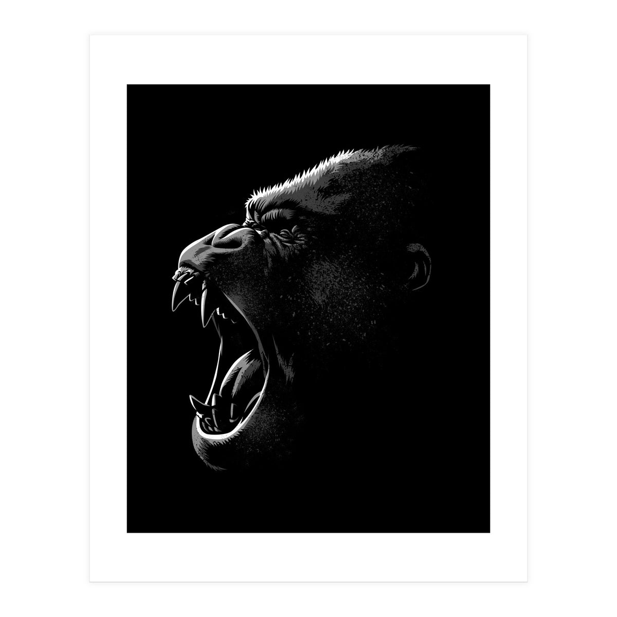 Gorilla Attack (Print Only)