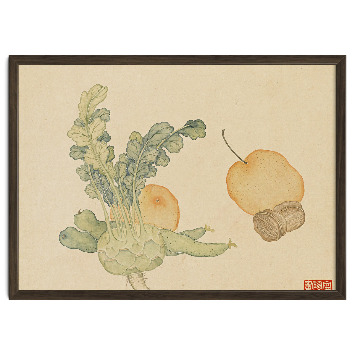 Wang Chengpi ~flowers And Vegetables, Vegetables, Fruits, Epiphyllum, Pears, Peppers