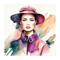 Watercolor Fashion Woman #2 (Print Only)