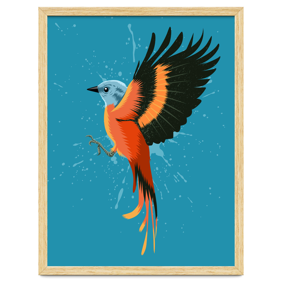 Tropical flying bird