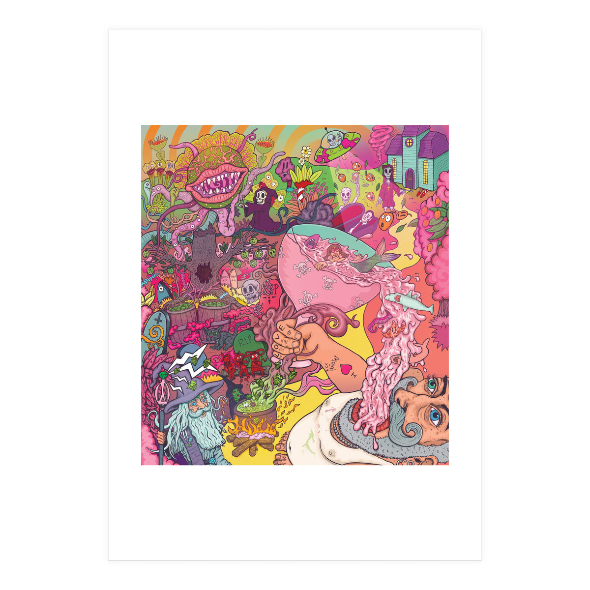 Abbeydale Brewery Collab Series Full Illustration - Yeastie Boys UK, Northern Monk, Origins Fyne Ales, Haand, Brew York and Black Jack Brewery. (Print Only)