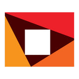 Geometric Shapes No. 23 - red & orange (Print Only) thumbnail