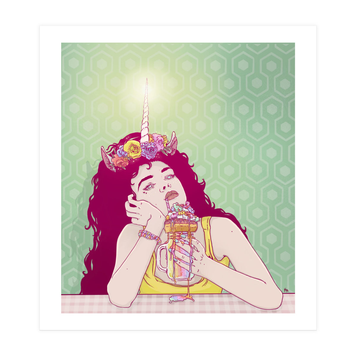 Unicorn Freakshake Lady (Print Only)