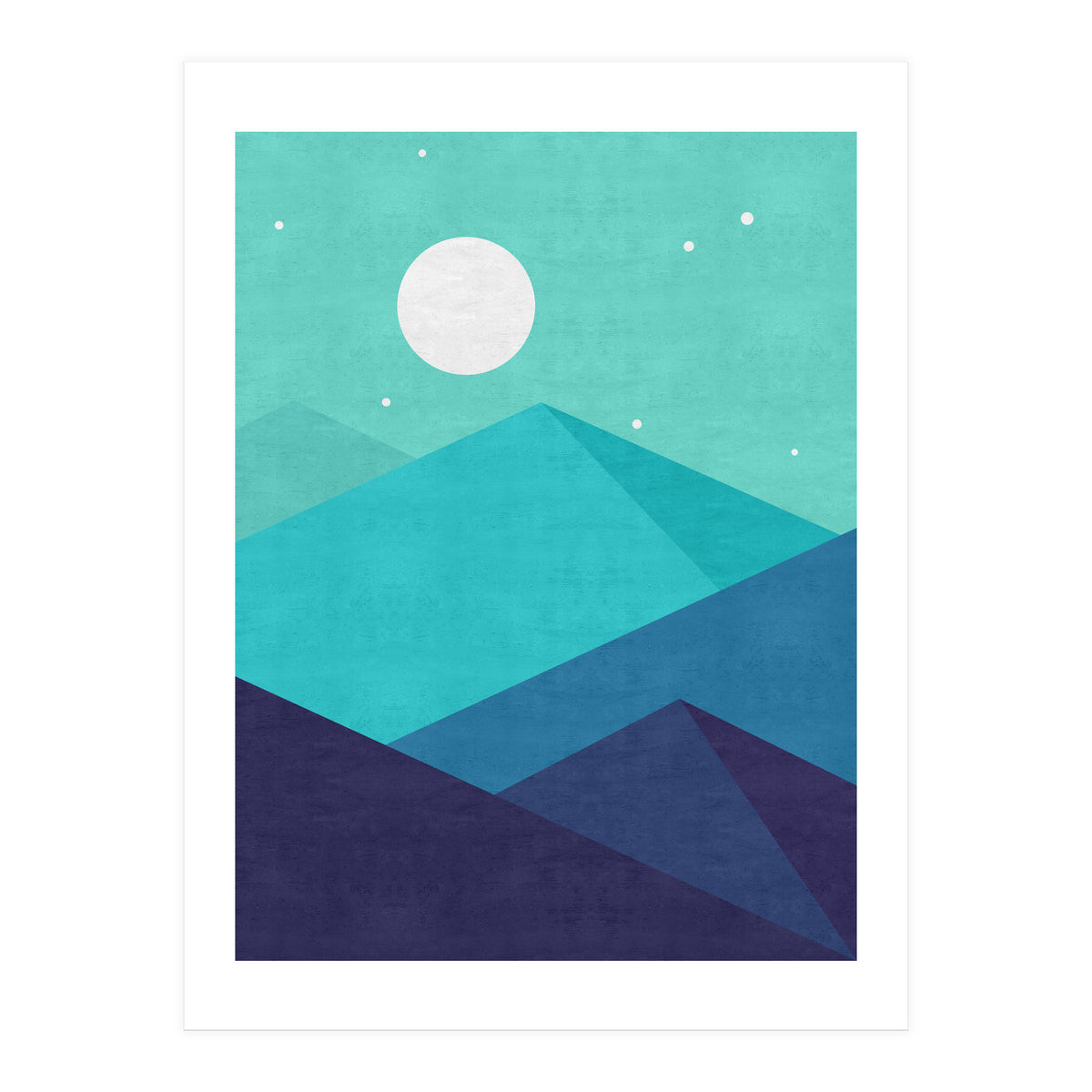 Moonlight mountains (Print Only)