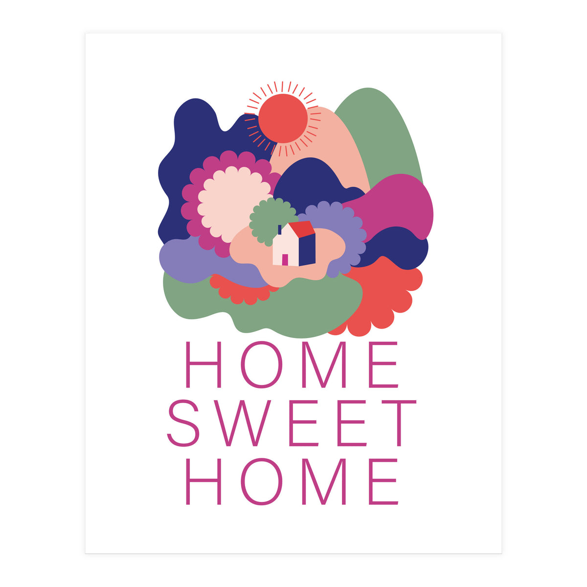 Home Sweet Home 222 Rgb (Print Only)