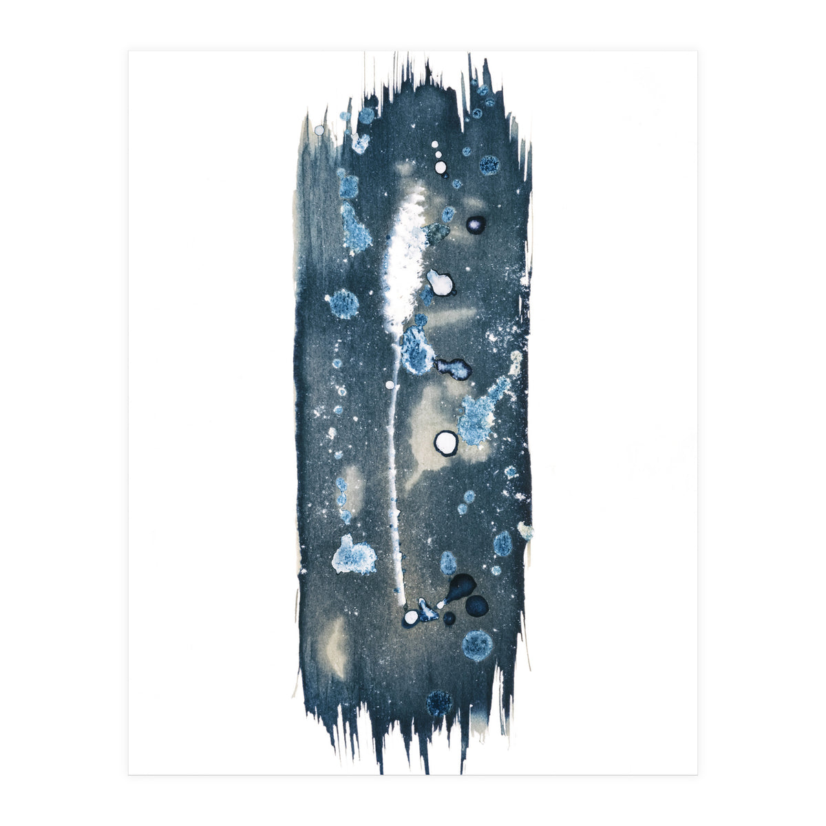 Indigo Blue Botanical Leaves No. 18 (Print Only)