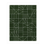 My Favorite Geometric Patterns No.6 - Deep Green (Print Only) thumbnail