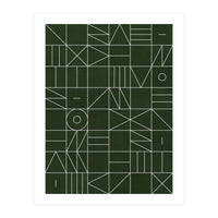 My Favorite Geometric Patterns No.6 - Deep Green (Print Only)