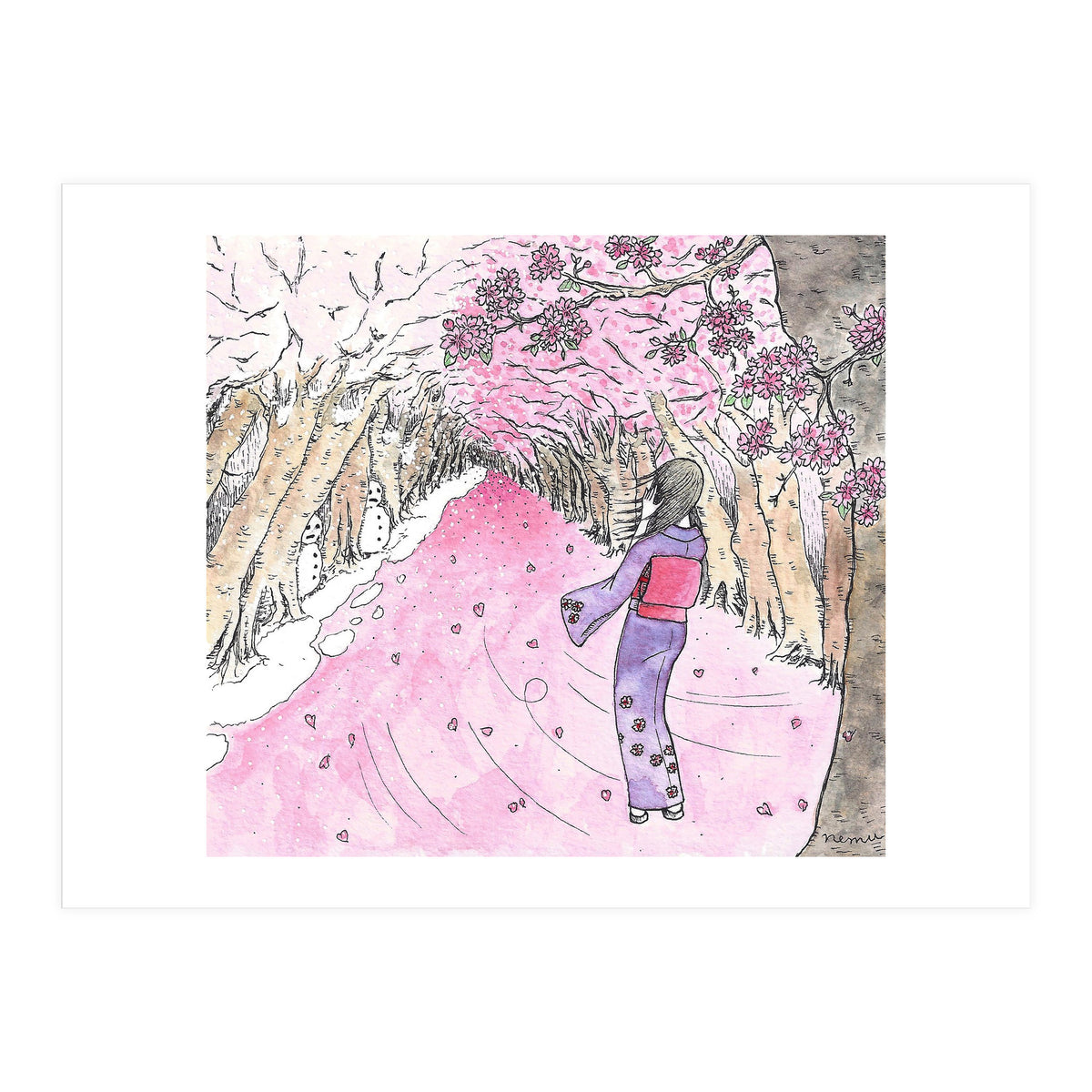 Cherry Blossom Flurry (Print Only)