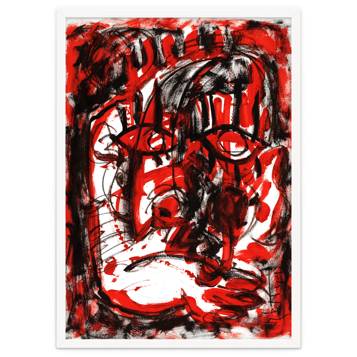 Anger - white background