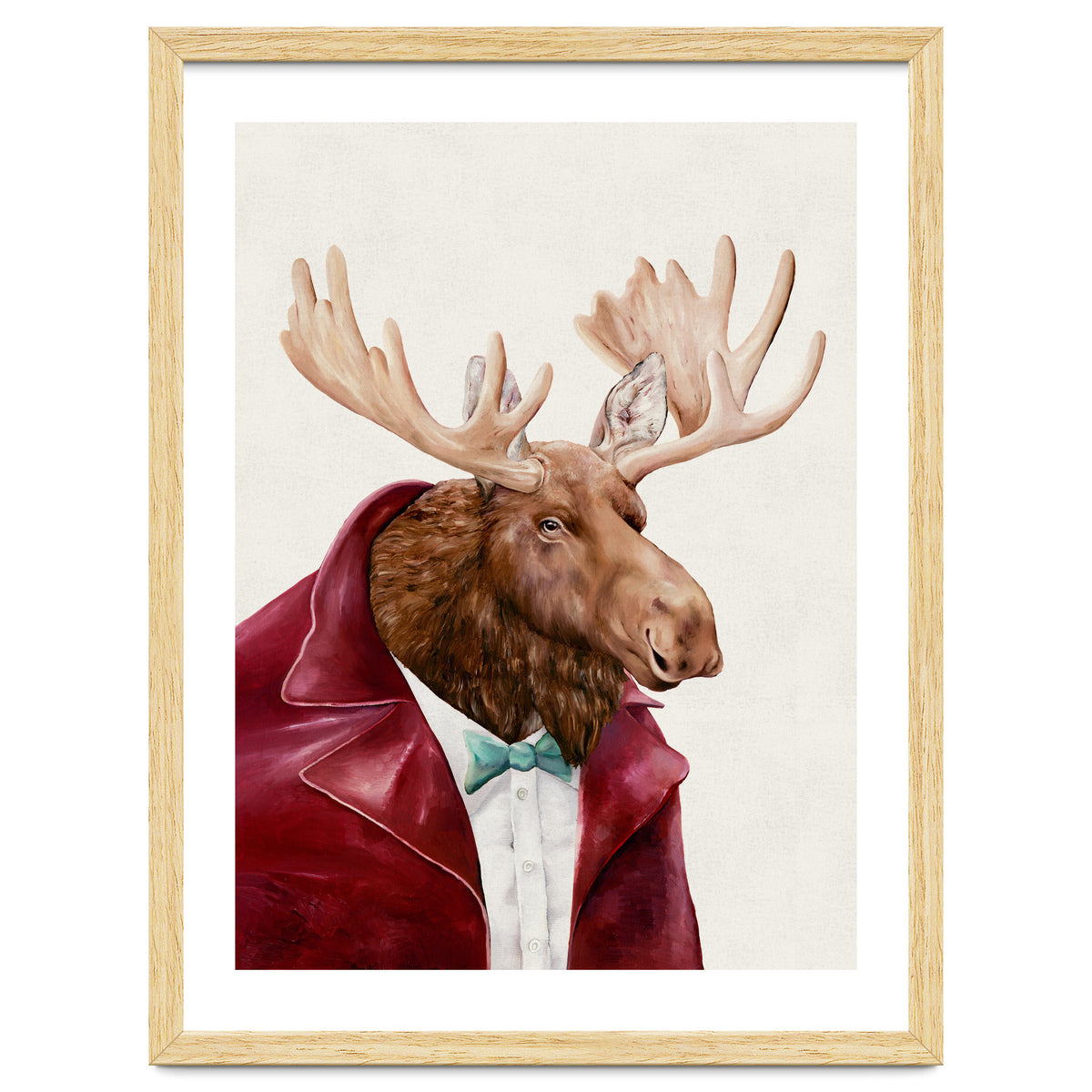 Moose In Maroon
