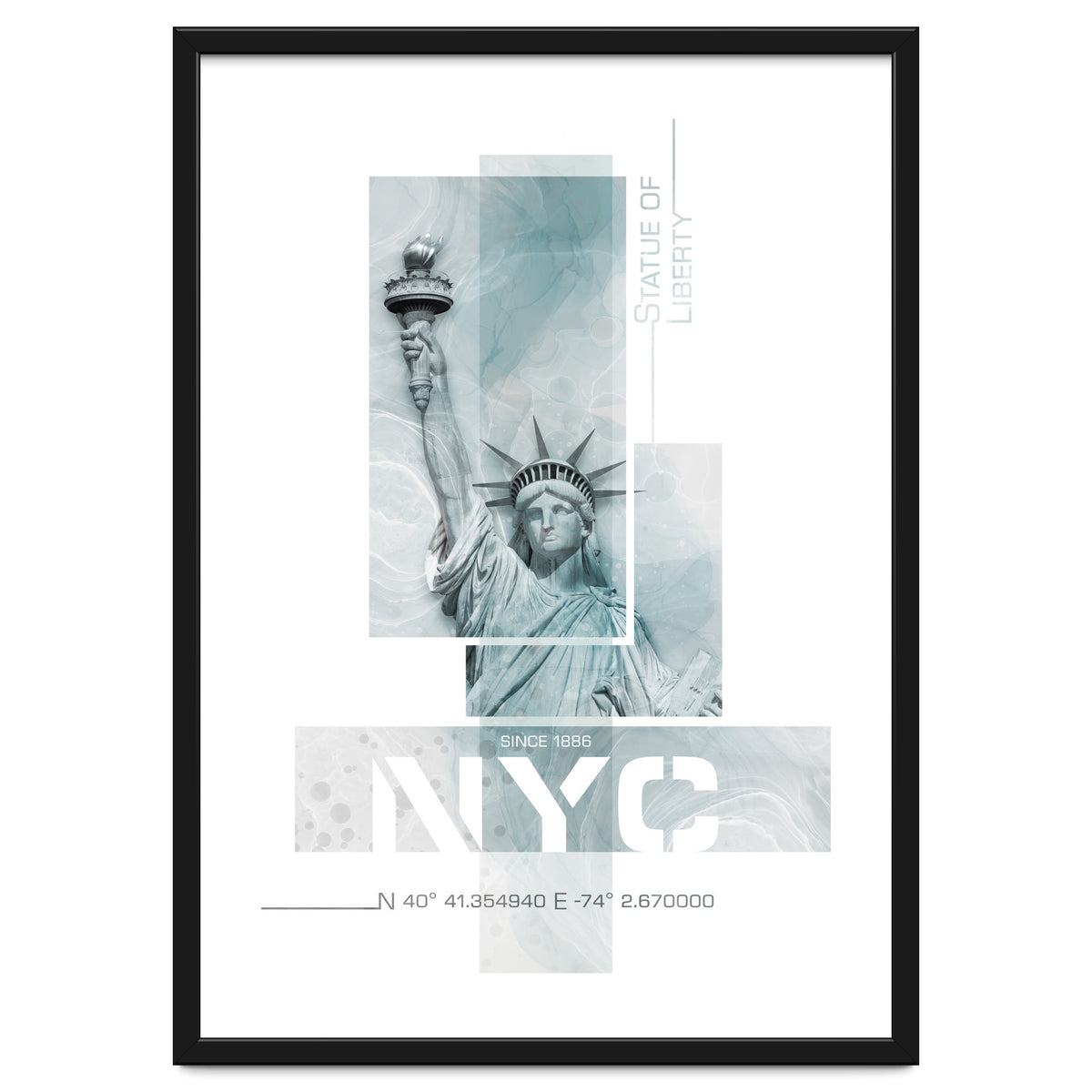 NYC Statue of Liberty | turquoise marble