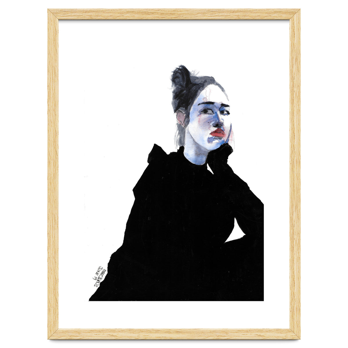 Untitled #48 Woman in a black dress