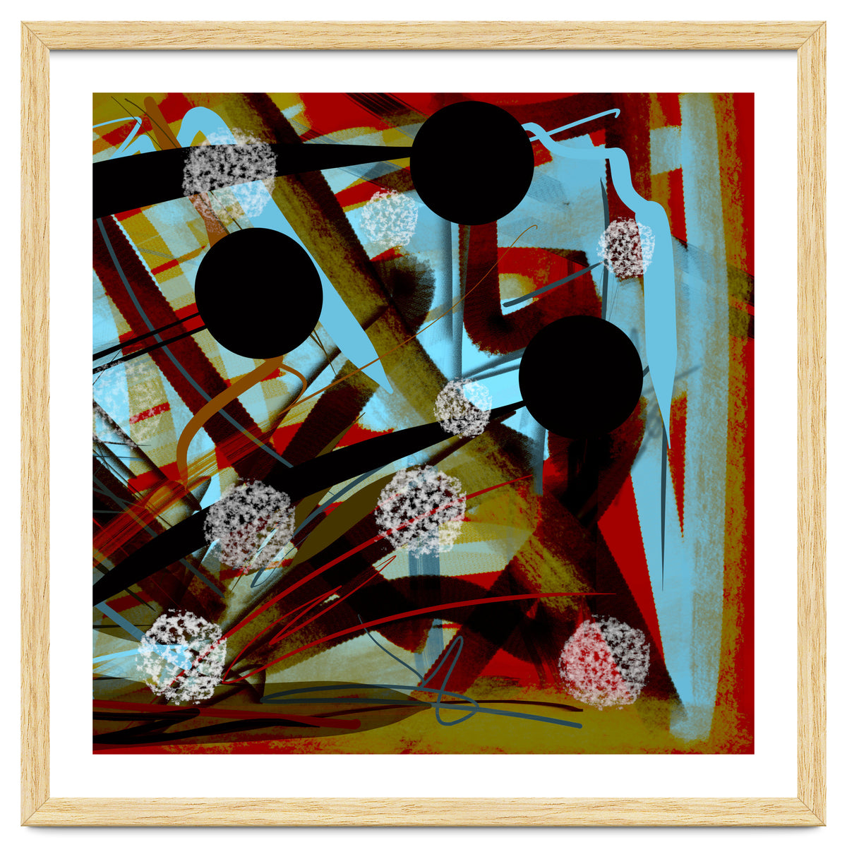 Brown In Sepia With White Drops