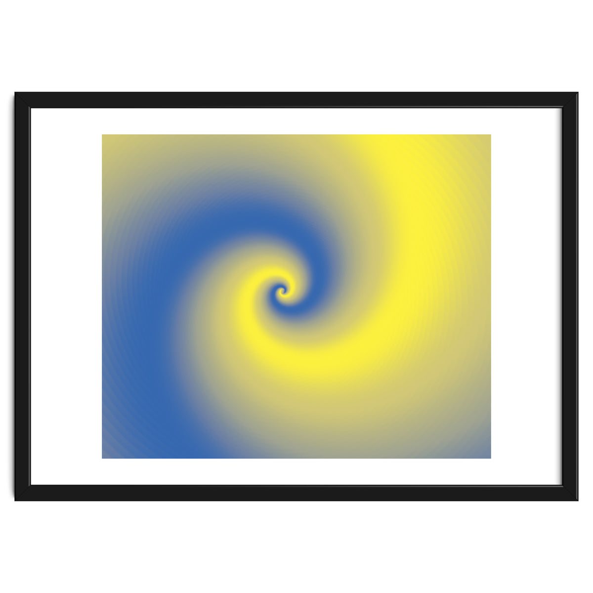 Yellow & Blue Abstract