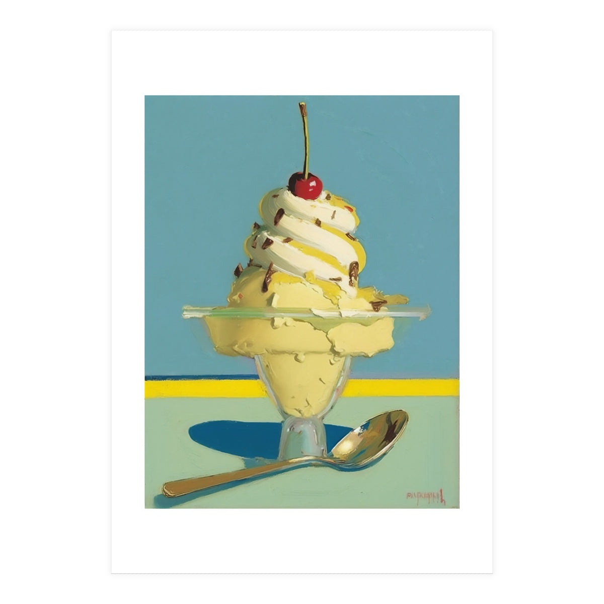 Ice Cream Sundae (Print Only)