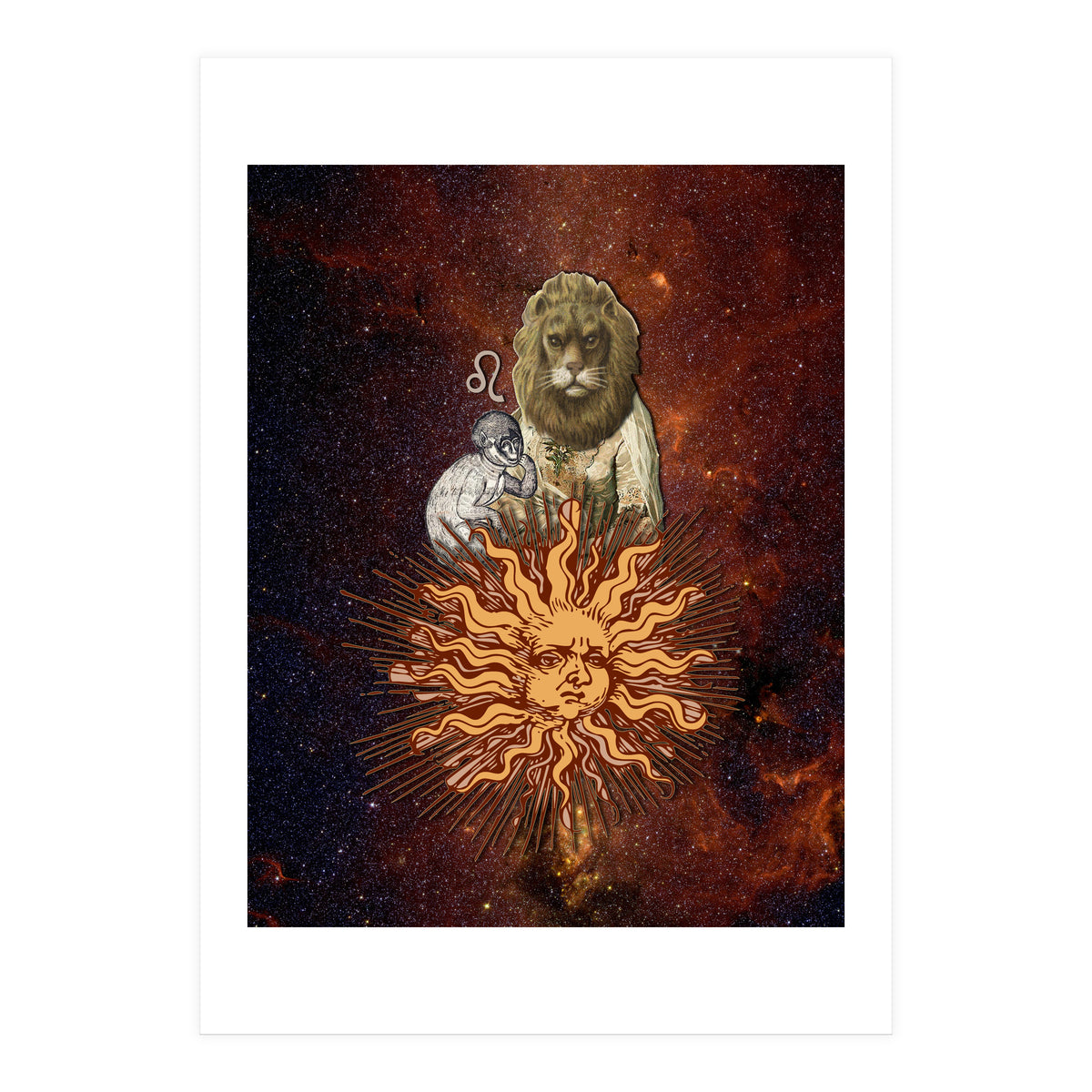 Leo Zodiac Sign (Print Only)