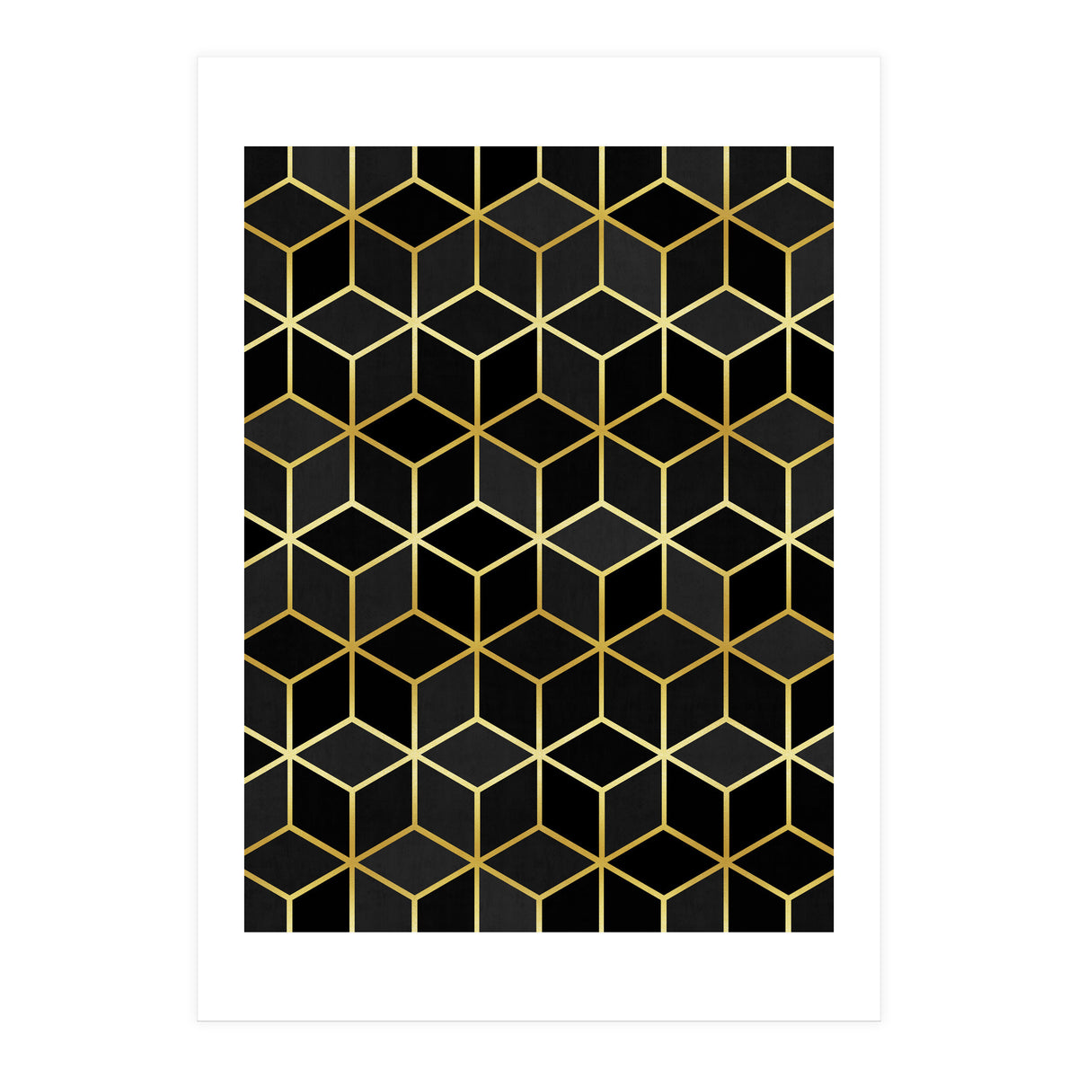Colorful and golden pattern IV (Print Only)