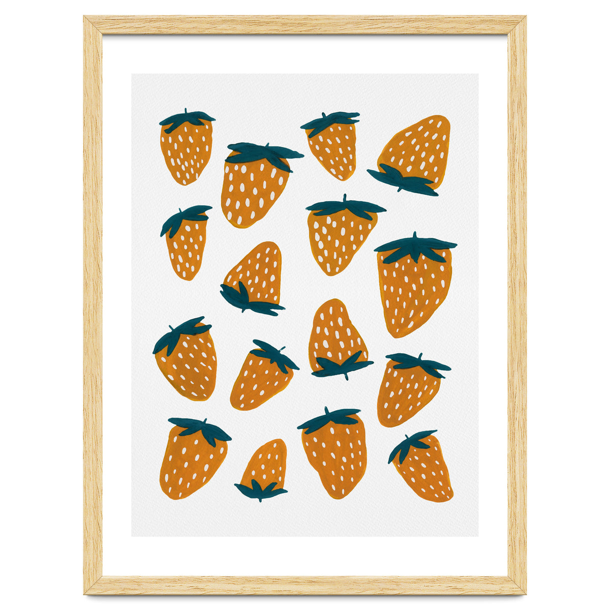 Summer strawberries red