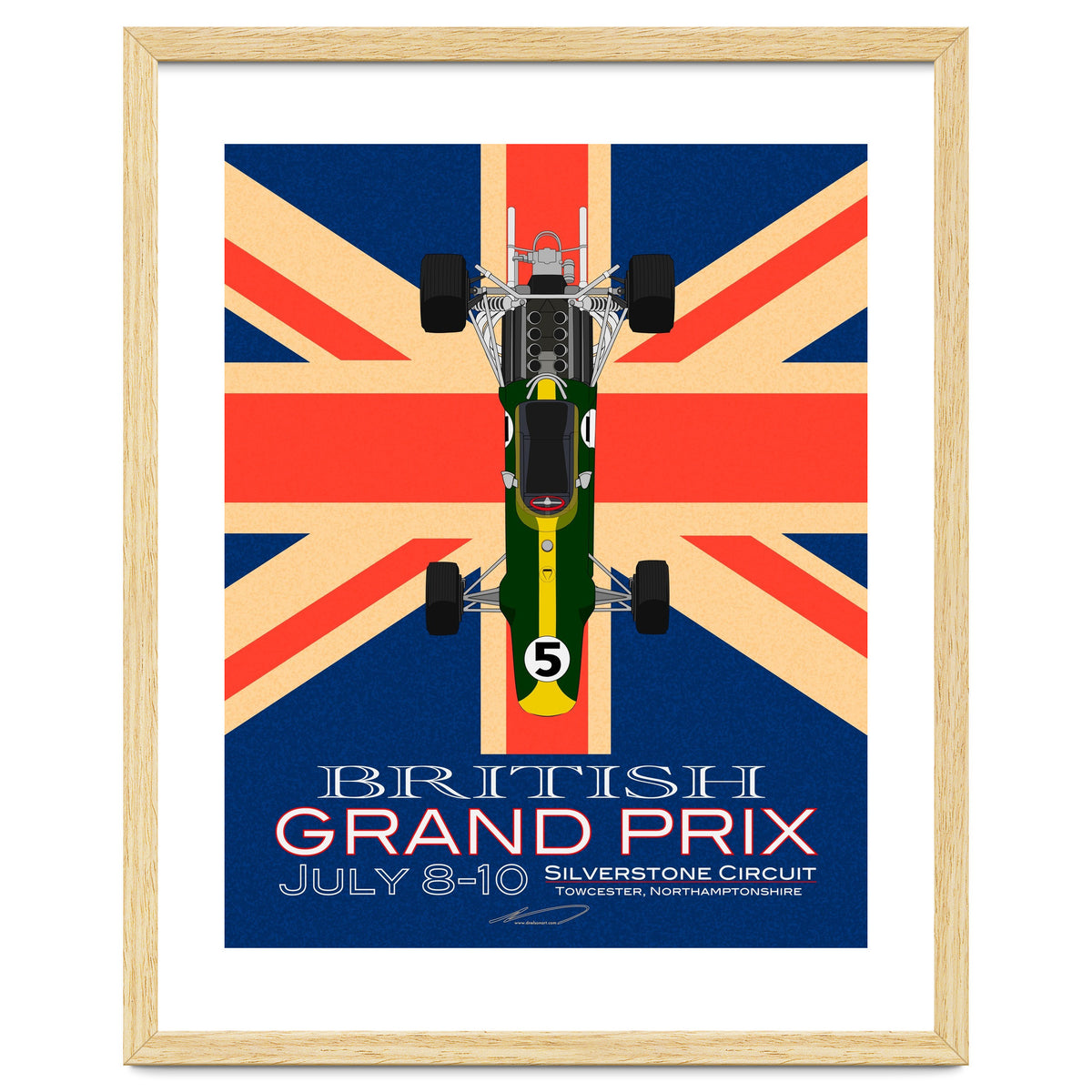 British Grand Prix poster