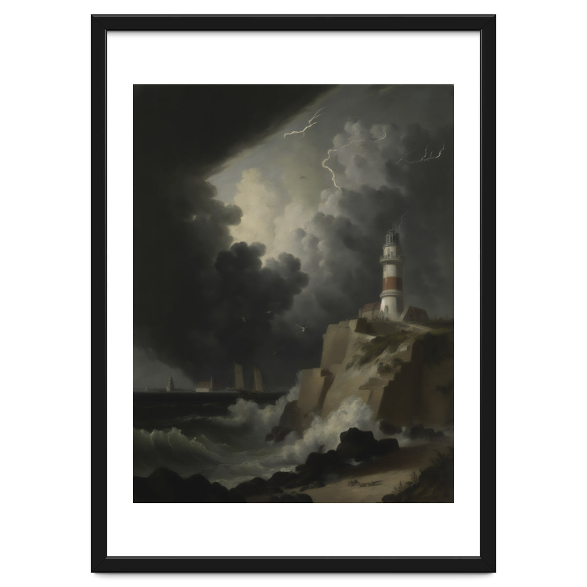 Lighthouse In A Storm