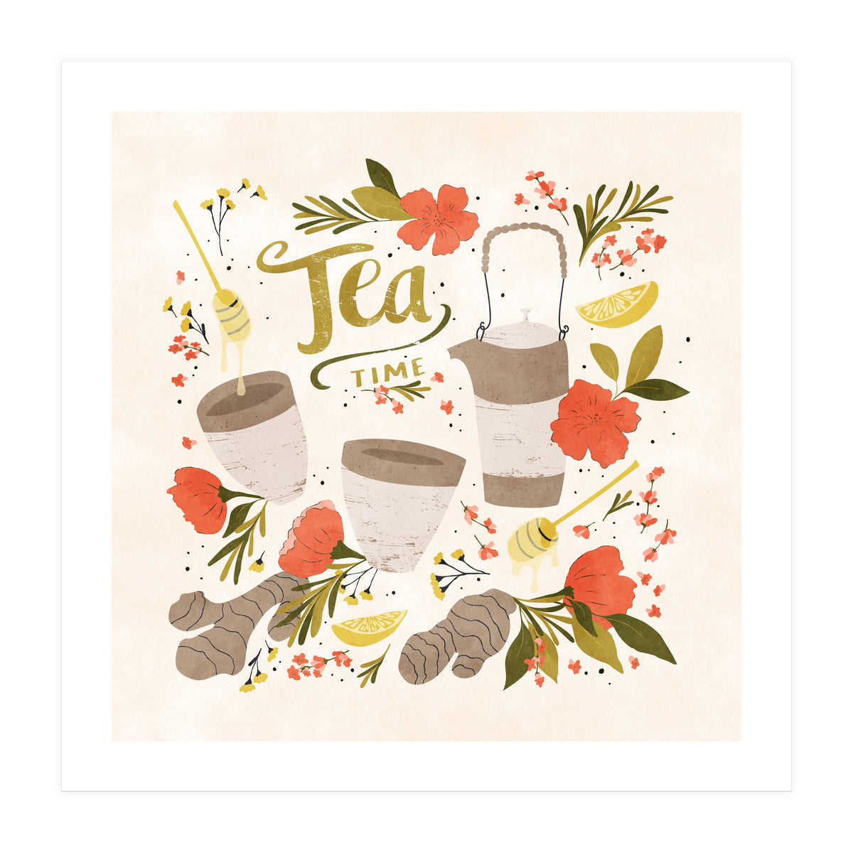 Ginger Lavender Tea (Print Only)