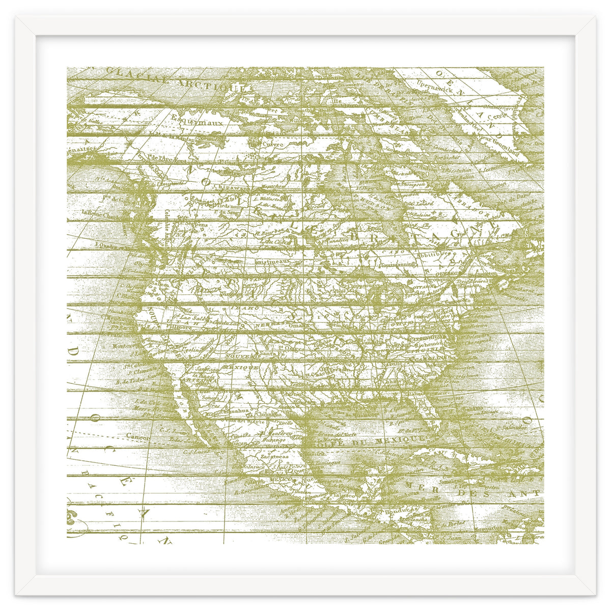 Vintage America`s Map